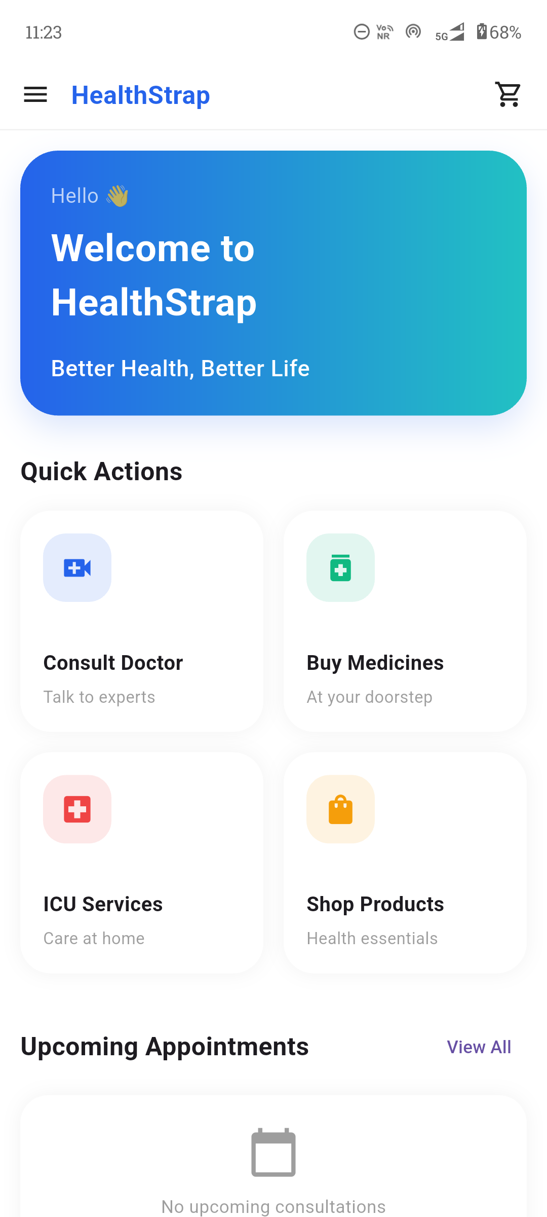 HealthStrap Home